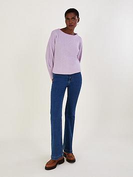 Monsoon Supersoft Stitch Jumper - Purple