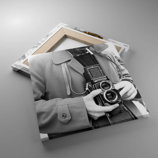 The Camera Retro Vintage - Wrapped Canvas Photograph
