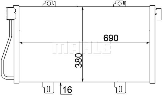 Condenser Air Conditioning 8FC351306-681 by BEHR