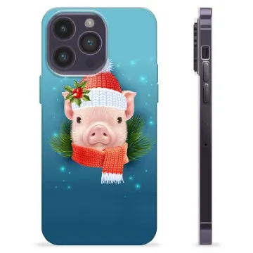 iPhone 14 Pro Max TPU Case - Winter Piggy