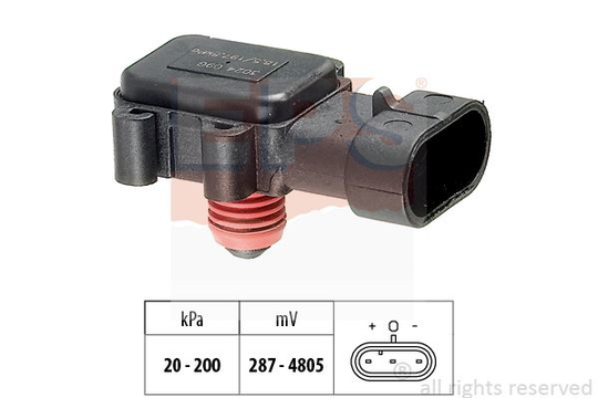 Air Pressure Sensor, height adaptation Made in Italy - OE Equivalent 1.993.024 EPS Facet 1993024
