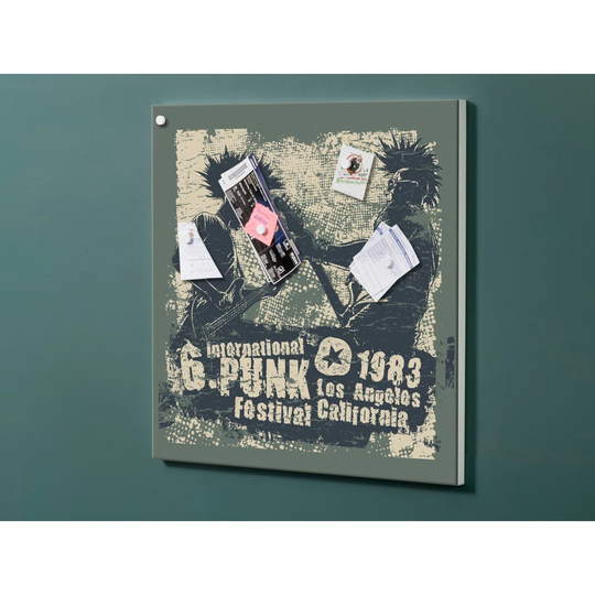 Notiz Motive Punk Magnetic Wall Mounted Cork Board