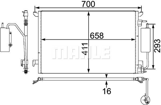 Condenser Air Conditioning 8FC351302-591 by BEHR