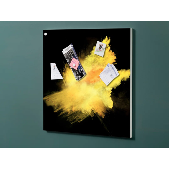 Notiz Motive Colour Explosion Magnetic Wall Mounted Cork Board