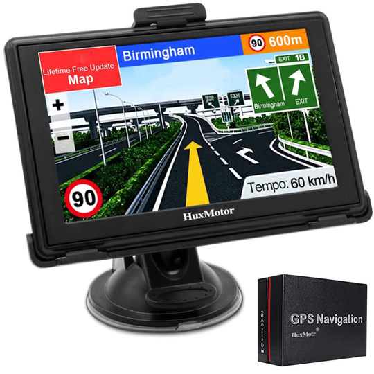(7 inch) SAT NAV Map, Jimwey GPS Navigation for Car Lorry Truck with Voice Guidance and Speed Camera Warning, Lifetime Free Maps Update