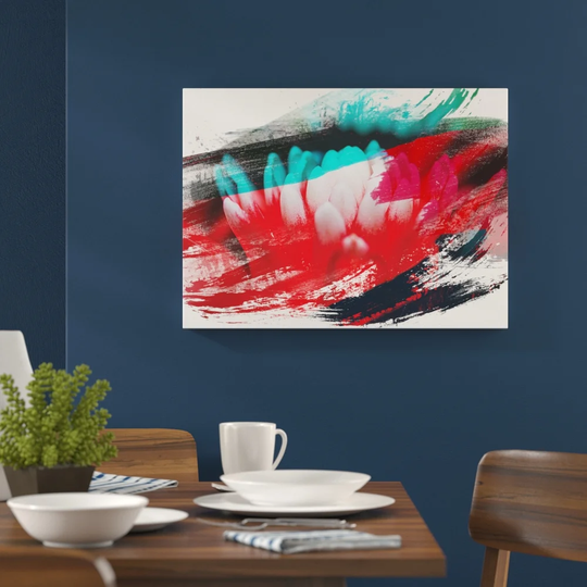 'Flower Pink Bromeliad' Graphic Art Print Poster