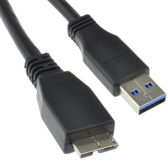 kenable USB 3.0 SuperSpeed A Male to 10 pin Micro B Male Cable BLACK 0.7m 75cm