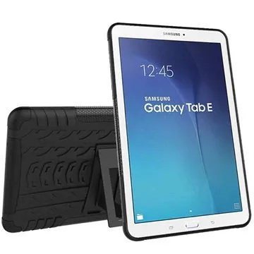 Samsung Galaxy Tab E 9.6 T560, T561 Anti-Slip Hybrid Case - Black