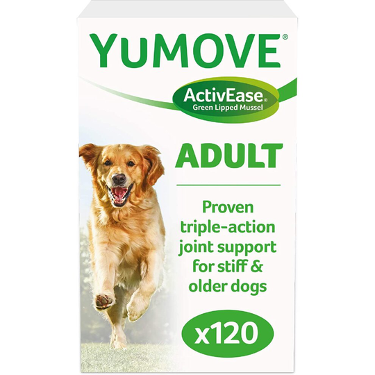 Lintbells | YuMOVE Adult Dog | Essential Hip and Joint Supplement for Stiff Dogs | Aged 5 to 7 | 120 Tablets