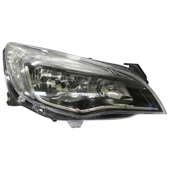 Vauxhall Astra J Mk6 Hatchback 2012-6/2016 Black Headlight Lamp Drivers Side O/S