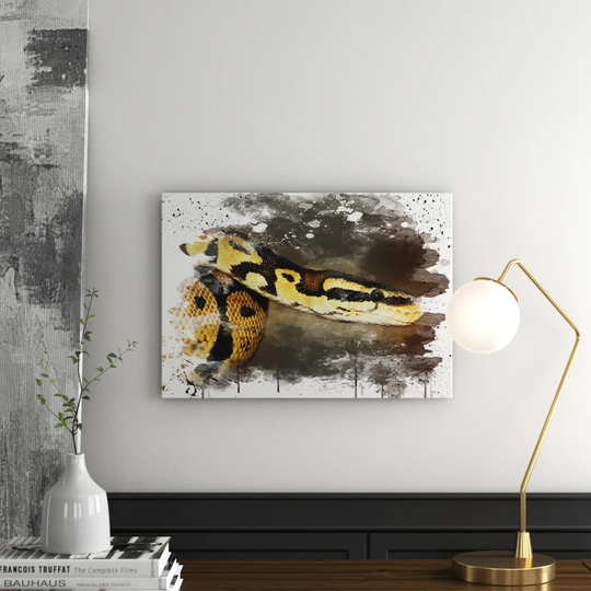 'Python Snake' Graphic Art Print Poster