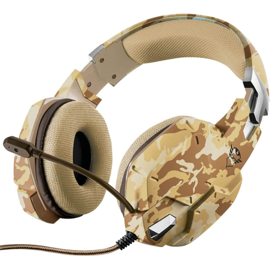 Trust GXT322D Carus Gaming Headphones - Desert