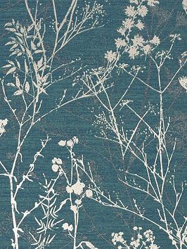 Superfresco Hedgerow Teal Wallpaper