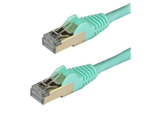 StarTech.com 7.5 m CAT6a Cable Aqua - RJ45 Ethernet Cable - Snagless - CAT6a STP Cord - Copper Wire - 10Gb - patch cable - 7.5 m - aqua