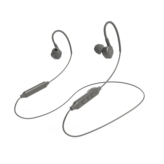 MIXX Memory Fit 5 Bluetooth Wireless Stereo Sports Earphones - Space Grey