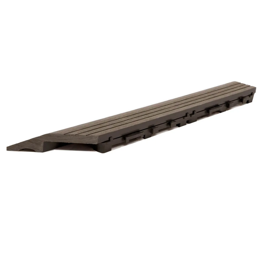 Decko 1 Piece Brown Composite Interlocking Right Edging Tile 37Cm X 7Cm