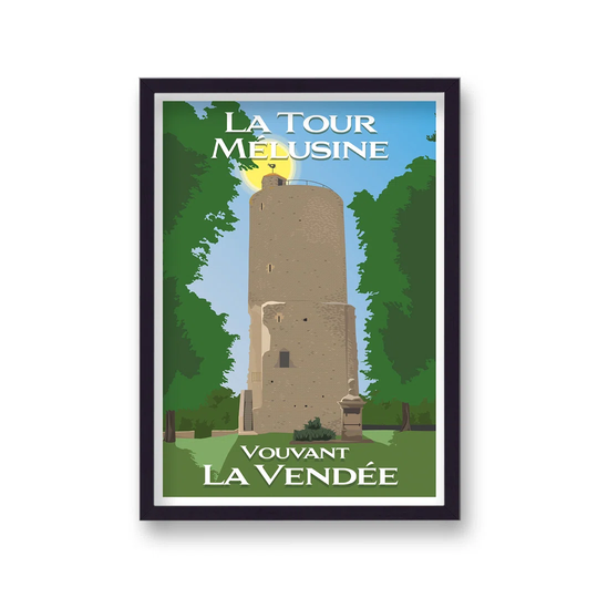 Travel Print La Tour Melusine Vouvant