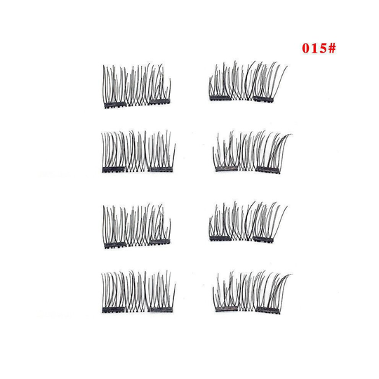 (015) Magnetic Mink Lashes EyeLashes Natural Hair Mink Lashes 3D Mink Fake Lash