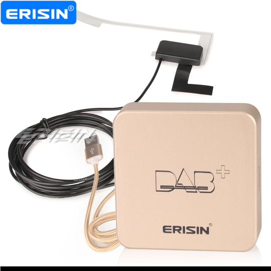 Erisin DAB+ Digital Radio Kit MCX Amplified Antenna Adapter For Android 6.0+ Car Stereos ES364