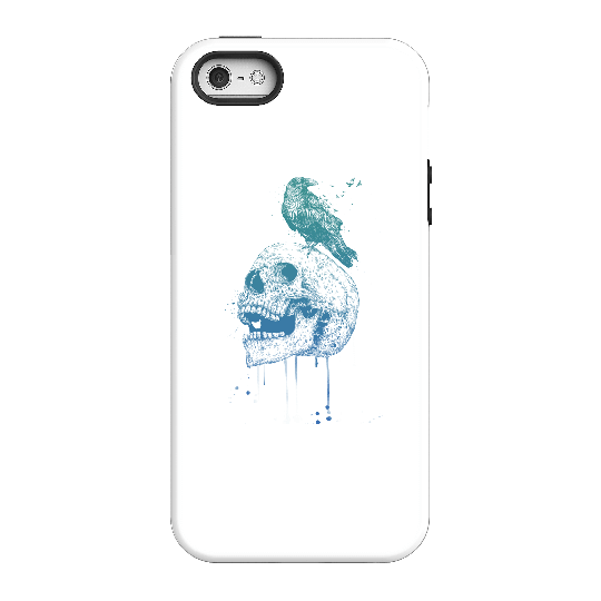 Balazs Solti Skull And Crow Phone Case for iPhone and Android - iPhone 5/5s - Tough Case - Gloss