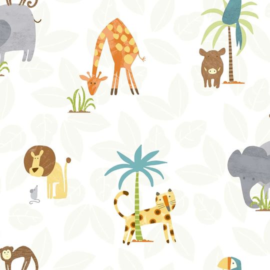 Holden Decor Jungle Friends Multi Wallpaper