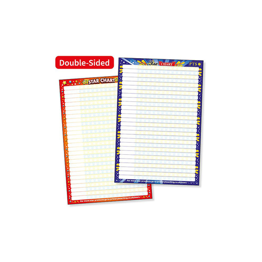 1 Double-Sided Star Chart Early Years Primary Teaching Childrens Pupils Teachers Classroom Display Poster Collector A2 Primary Teaching Services