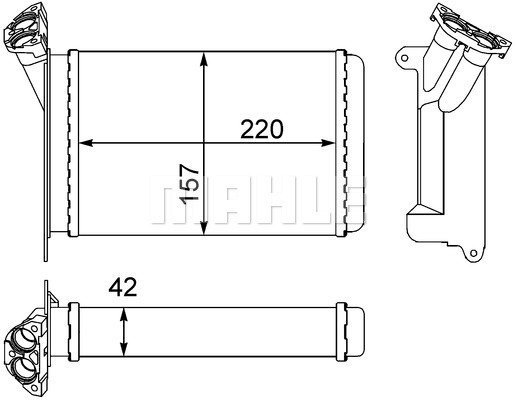 Behr Heat Exchanger 8FH351000-511 70818720 Genuine for 8FH 351 311-441