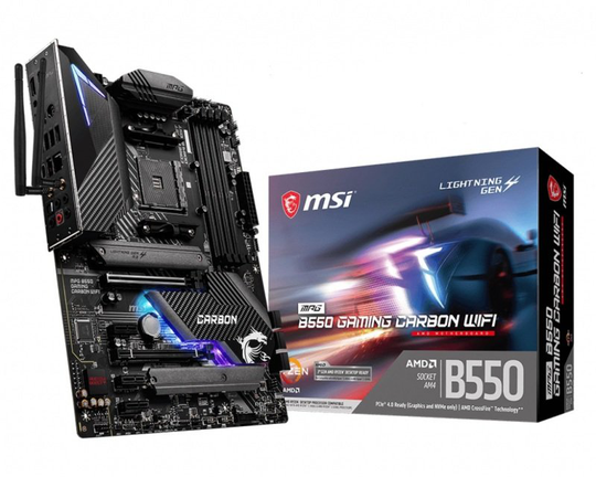 MSI MPG B550 GAMING CARBON WIFI ATX Motherboard