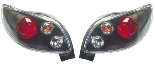 Set Tail Lights Peugeot 206 CC - Black DL PER06J AutoStyle DL PER06J