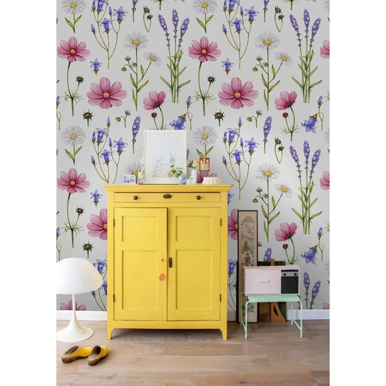 Walllpaper Roll 416X254cm Wallpaper Material With Print Mural Decoration Kitchen Livingroom Bedroom - Wild Flowersful