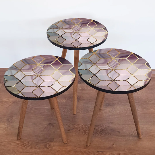 Caryl 3 Piece Nest of Tables