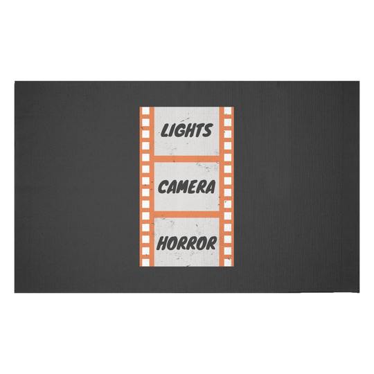 Decorsome Lights Camera Horror Woven Rug - Small