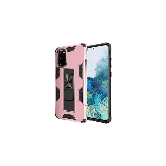 (Galaxy A21s, Rose Gold) Hybrid Dual-Layer Armour Case With Magnetic Kick Stand - Samsung