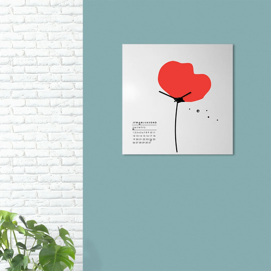 Poppy Wall Clock
