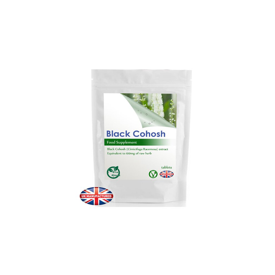 Black Cohosh 100mg Extract - 60 Tablets (V) Menopause Support, UK