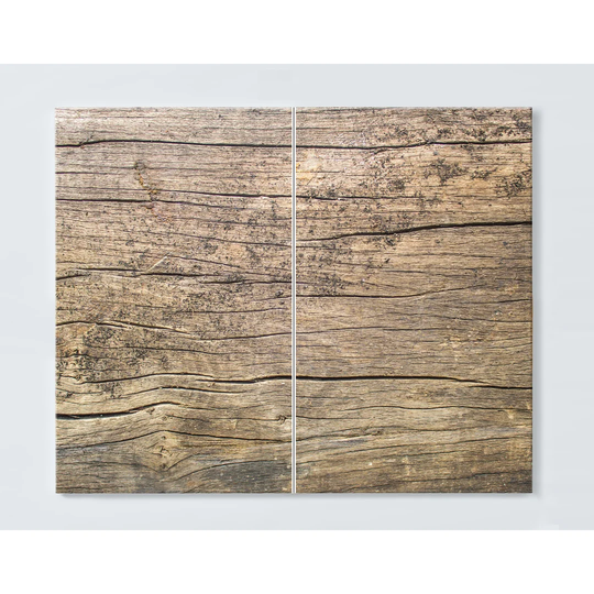 Wood Motif Magnetic Wall Mounted Cork Board