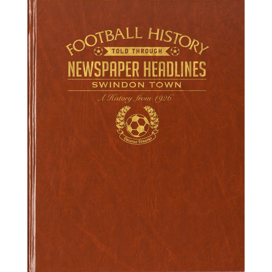 Swindon Newspaper Book - Brown Leatherette