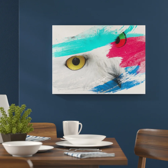 'Snowy Owl Eyes' Graphic Art Print Poster