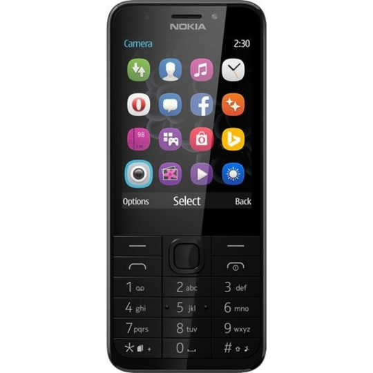 (Unlocked, Black) Nokia 230 Single Sim | 16MB | 16MB RAM