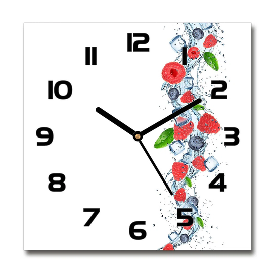 Forest Fruits with Ice Silent Wall Clock