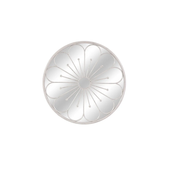 Suntime 80cm White Flower Mirror
