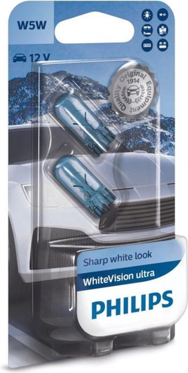 Philips 12961WVUB2 White Vision Ultra W5W 2 pcs 12961WVUB2