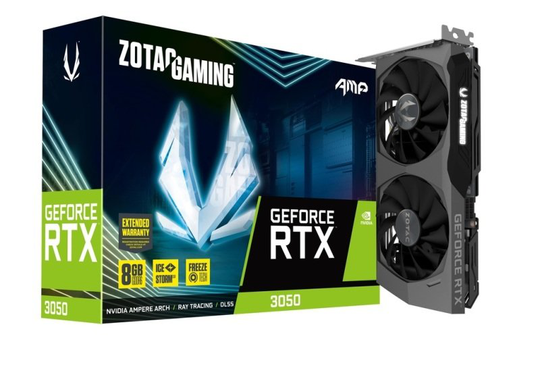 ZOTAC GeForce RTX 3050 8GB AMP Graphics Card