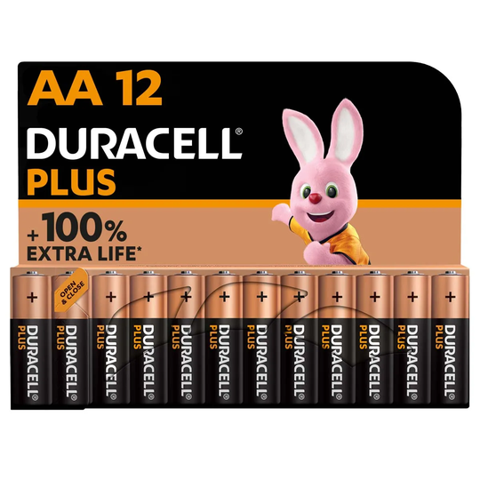 Duracell Plus AA Batteries - 12 Pack