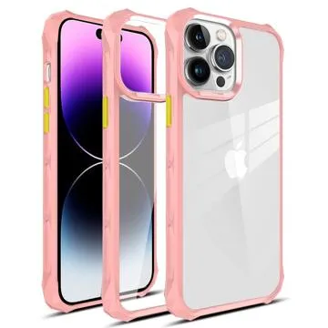 Anti-Shock iPhone 14 Pro Max Hybrid Case - Pink
