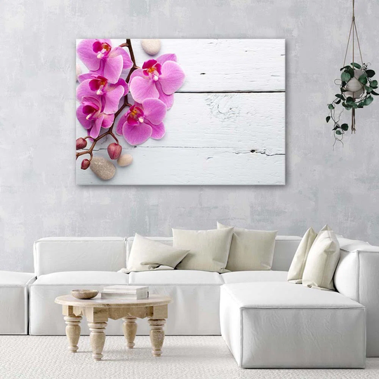 Canvas Print Pink Orchids Flower