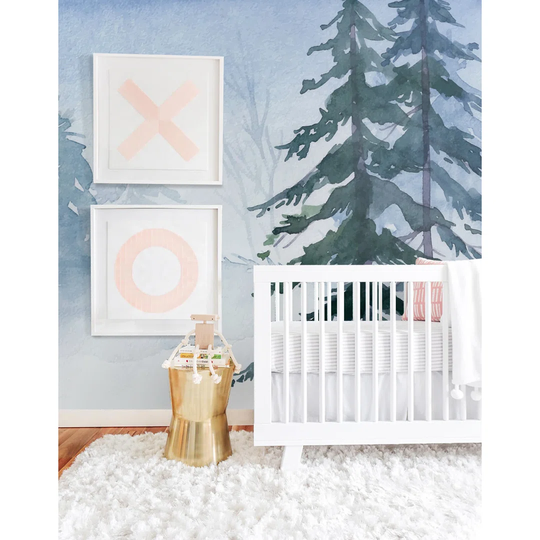Walllpaper Roll 416X254cm Wallpaper Material With Print Kitchen Livingroom Bedroom Mural Decoration - Winter Forest Forest Vintage