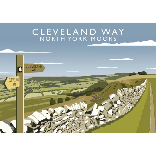 Cleveland Way 3 by Richard O'Neil - Graphic Art Print on Paper