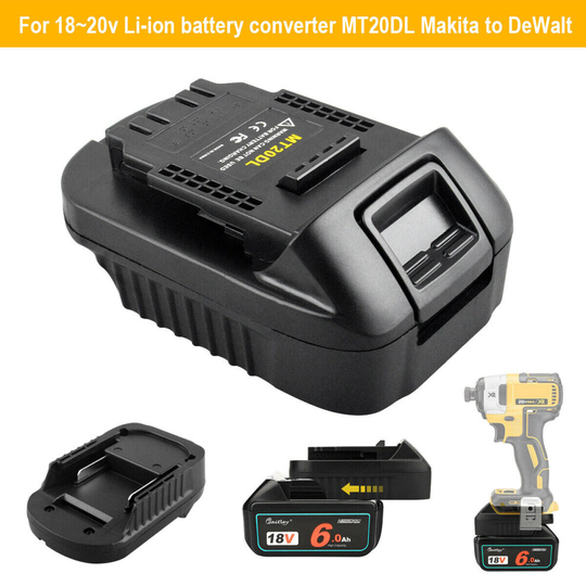 Battery Adapter For Makita 18V MT20DL Convert To Dewalt 20V Power Tool
