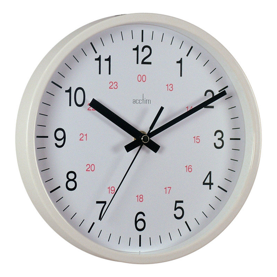 ACCTIM METRO WALLCLOCK 300MM WHITE